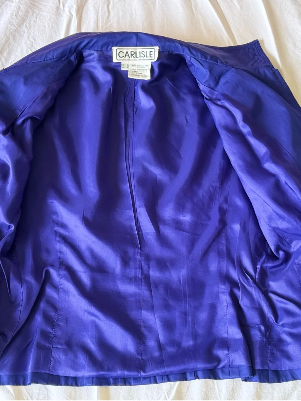 Vintage Carlisle New York Cobalt Blue Jacket - US 4 UK 6